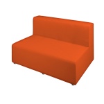 Relax-Element-Zweierbank mit Lehne, Sitzfläche 104x72 cm (B/T), Sitzhöhe ca. 33 cm 